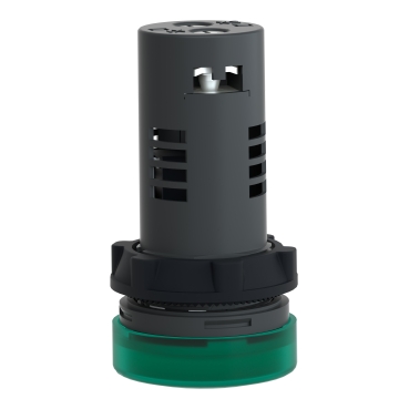 round pilot light Ø 22 - green - integral LED - 220 V AC - screw clamp terminals-4