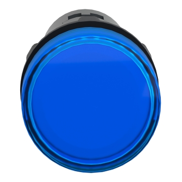 round pilot light Ø 22 - blue - integral LED - 220 V AC - screw clamp terminals-3