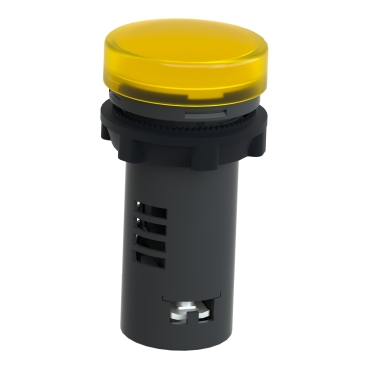 round pilot light Ø 22 yellow - integral LED - 220 V AC- screw clamp terminals-2