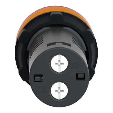 round pilot light Ø 22 - orange - integral LED - 220 V AC- screw clamp terminals-3