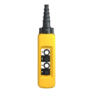 XACA481 - Pendant control station, Harmony XAC, plastic, yellow, 4