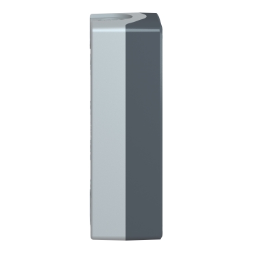 dark grey empty enclosure lid with light grey base - 4 cut-outs-3