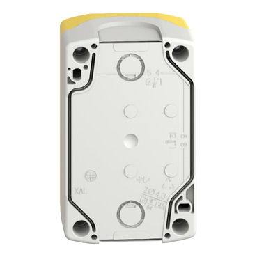XALK02 - Empty control station, plastic, yellow, 1 cut-out