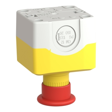 XALK198H7 - Control station, Harmony XALD, XALK, plastic, yellow