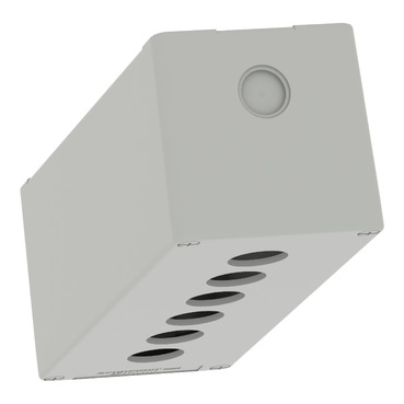 XAPD4506 - Botoeira metálica vazia Ø22mm, cinza, 6 furos