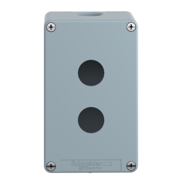Caja metálica vacía con 2 taladros (ISO) XAPM2202H29 XAPM2202H29