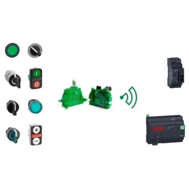 Harmony XB5R Schneider Electric Unités de commande sans fil et sans pile au diamètre de 22 mm pour les applications dans les bâtiments et l'industrie.