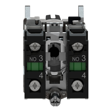 Selector switch, metal, black, Ø22, 3 positions, stay put, 2 NO-4