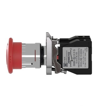 XB4BS8444GEX - Complete emergency stop push button, Harmony