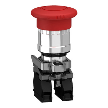 XB4BS8444 - Harmony XB4, Acil durdurma kapatma, metal, kırmızı