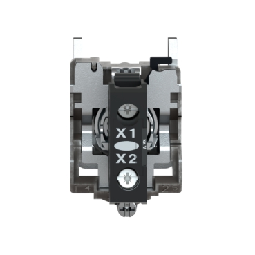 Pilot light, Harmony XB4,metal, white, 22mm, universal LED, plain lens, 110…120V AC-2