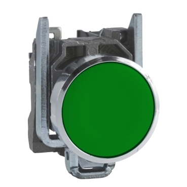 SCHNEIDER ELECTRIC ILLUMINATED PUSH BUTTON,22MM,GREEN - Illuminated Push  Buttons with Contact Blocks - TLQXB4BW33G5
