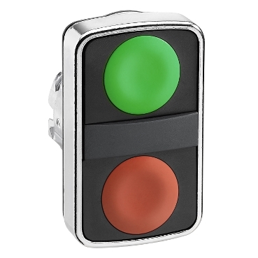 ZB4BA7340 - Head for double headed push button, Harmony XB4