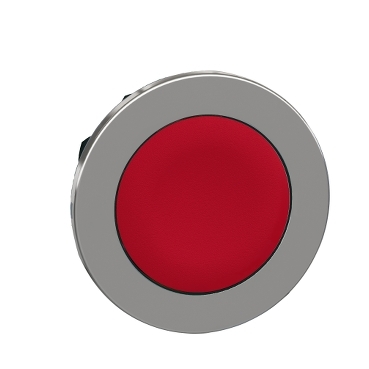 ZB4FA4 - Flush mounted push button head, Harmony XB4, metal, red 