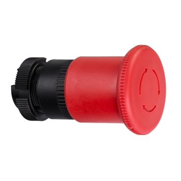 ZA2BS844 - Testa pulsante fungo arresto emerg. Ø40 rosso aggancio - girare  per sbloccare