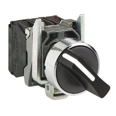 XB4BD55 - complete selector switch - Ø 22 mm - metal - 3 positions |  Schneider Electric Brasil