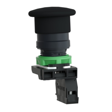 XB5AC21 - Push button, Harmony XB5, plastic, black mushroom