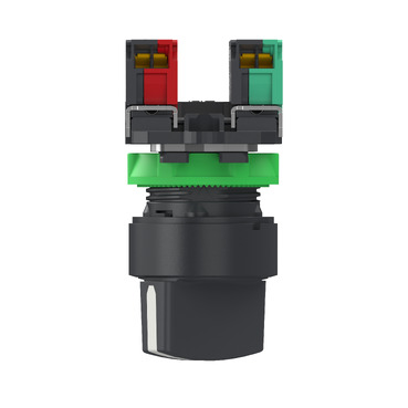 XB5AD255 - Selector switch, Harmony XB5, grey plastic, black, 22mm