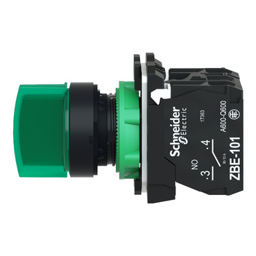 XB5AK133M5 - green complete illuminated selector switch Ø22