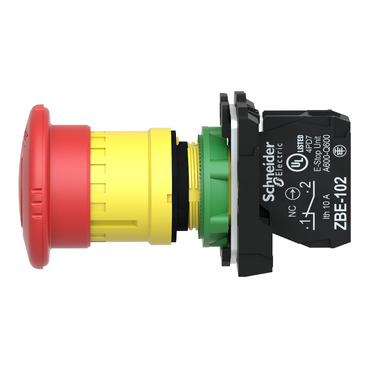 XB5AS8442 - Emergency stop switching off, Harmony XB5