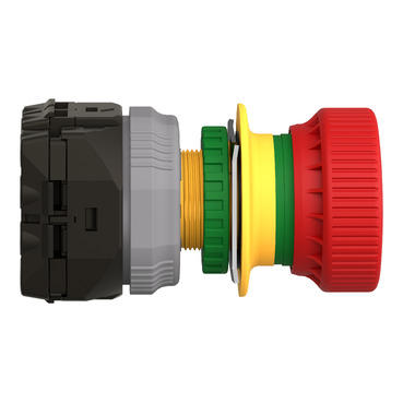 XB5AS84449 - Harmony XB5, Emergency stop , plastic, red mushroom