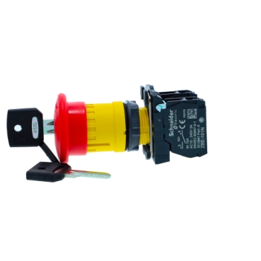 XB5AS9445N - Key emergency stop push button, Harmony XB5N XB7N