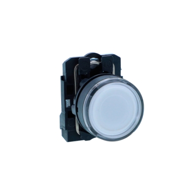 XB5AW31B1N - Illuminated pushbutton, Harmony XB5N XB7N, plastic, flush ...