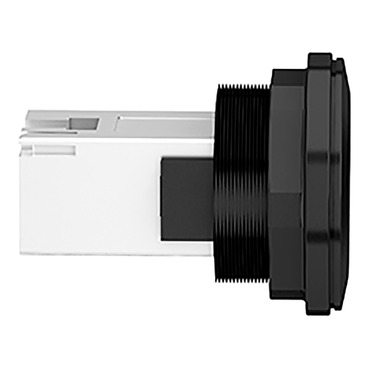 Panel mounted RJ45 port, plastic, Ø22, for ethernet interface, RJ45 jack-3