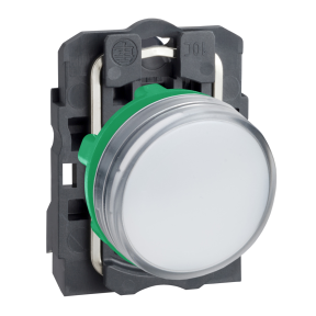 Xb5avm1 Pilot Light Plastic White O22 Plain Lens With Integral Led 230 240 V Ac Schneider Electric Global