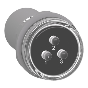 Xb5ev57l4 Pilot Light 3 Phases Voltage Indicator With 3 Led White 400 V Ac Schneider Electric Global