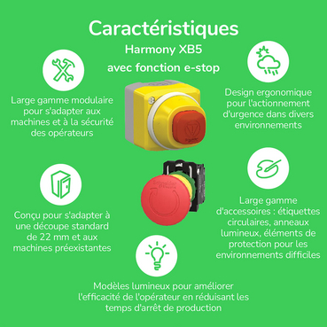 XB5 - e-Stop - Caractéristiques - FR