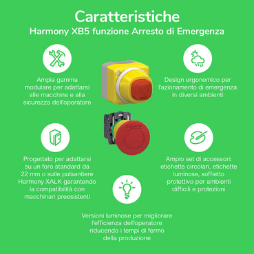 XB5 - Arresto di Emergenza - Caratteristiche - IT