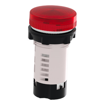 XB7EV64P - Piloto redondo Ø22 - rojo - base BA 9s