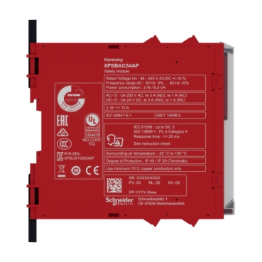 Afbeelding product XPSBAC34AP Schneider Electric