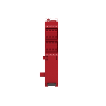 safety module, Harmony XPSU, Cat 4, expansion use with universal range, 24V AC or DC, screw-3
