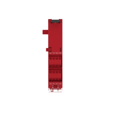 safety module, Harmony XPSU, Cat 4, expansion use with universal range, 24V AC or DC, screw-4