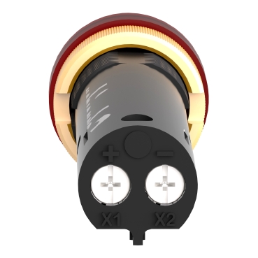 XVLA324 - Pilot light, Harmony XVL, plastic, red, 12mm, covered LED, 12V DC