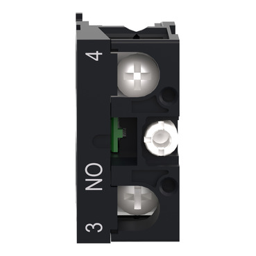 Contact block, Easy Harmony XA2, single contact, for head 22mm, faston terminal, 1NO-2