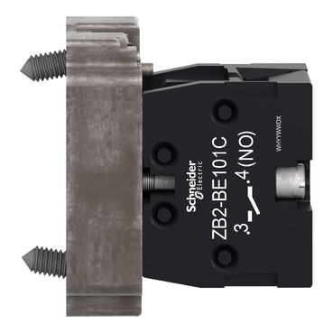 ZB2BZ101C - Single contact block with body and fixing collar