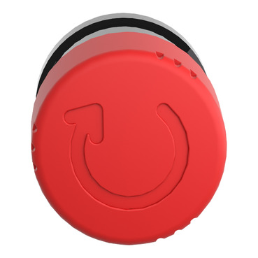 ZB4BS8347 - Emergency stop head, Harmony XB4, switching off, black