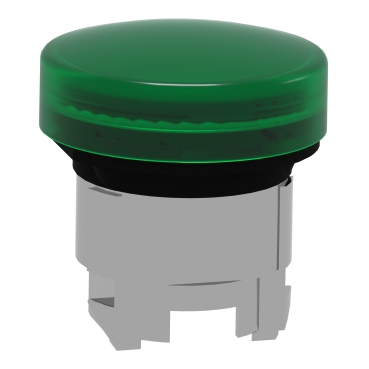 ZB4BV033 - Head for pilot light, Harmony XB4, metal, green, 22mm