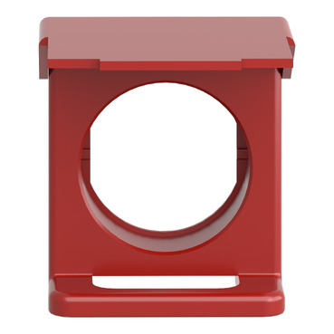 red padlockable flap for Ø22 flush pushbutton-4
