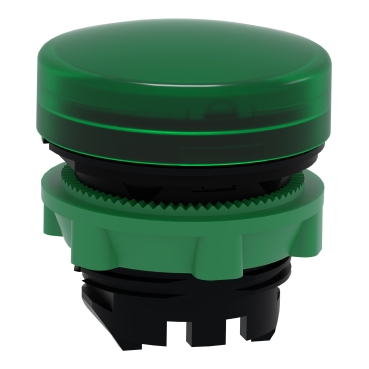 ZB5AV033 - Head for pilot light, Harmony XB5, plastic, green, 22mm