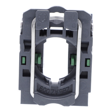 Single contact block with body/fixing collar, plastic, screw clamp terminal, 2 NO-4