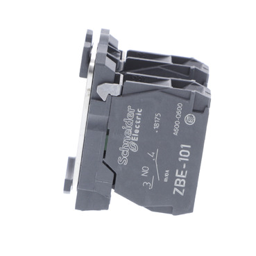 Single contact block with body/fixing collar, plastic, screw clamp terminal, 2 NO-3