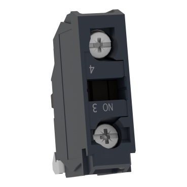 ZBE201 - Single contact block, Harmony XB4, silver alloy, screw