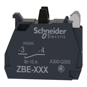 ZBE1016P - Single contact block, Harmony XB4, silver alloy