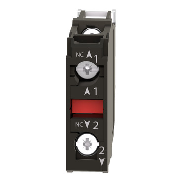 ZBE204 - Double contact block, Harmony XB4, silver alloy, screw