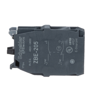 ZBE205 - Harmony, 22mm Push Button, add on contact block, 1