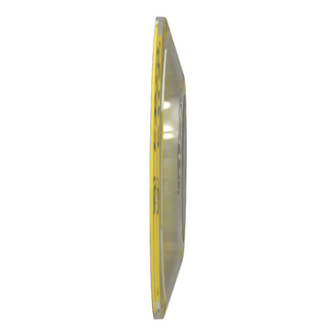 Harmony XB4, Legend holder Ø60 for emergency stop, plastic, yellow, marked EMERGENCY STOP-3